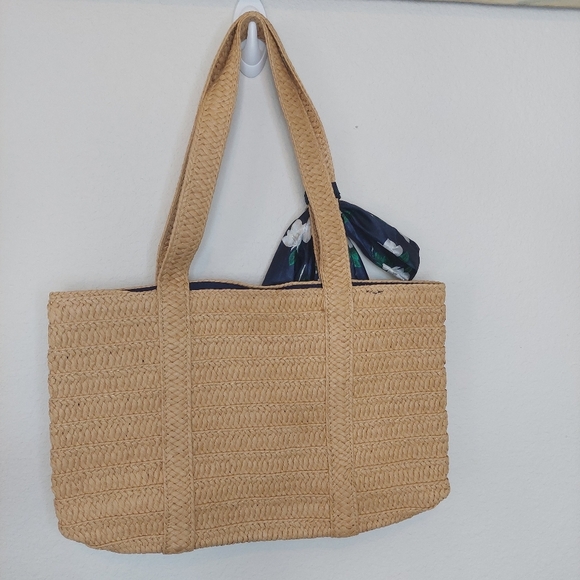 Draper James Everyday Straw Tote Bag NWT - Picture 3 of 6